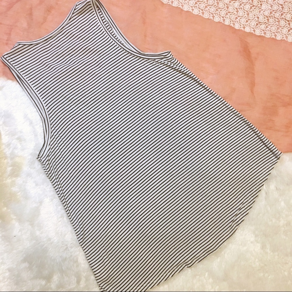 American Eagle Embroidered Striped Tank - Picture 3 of 4